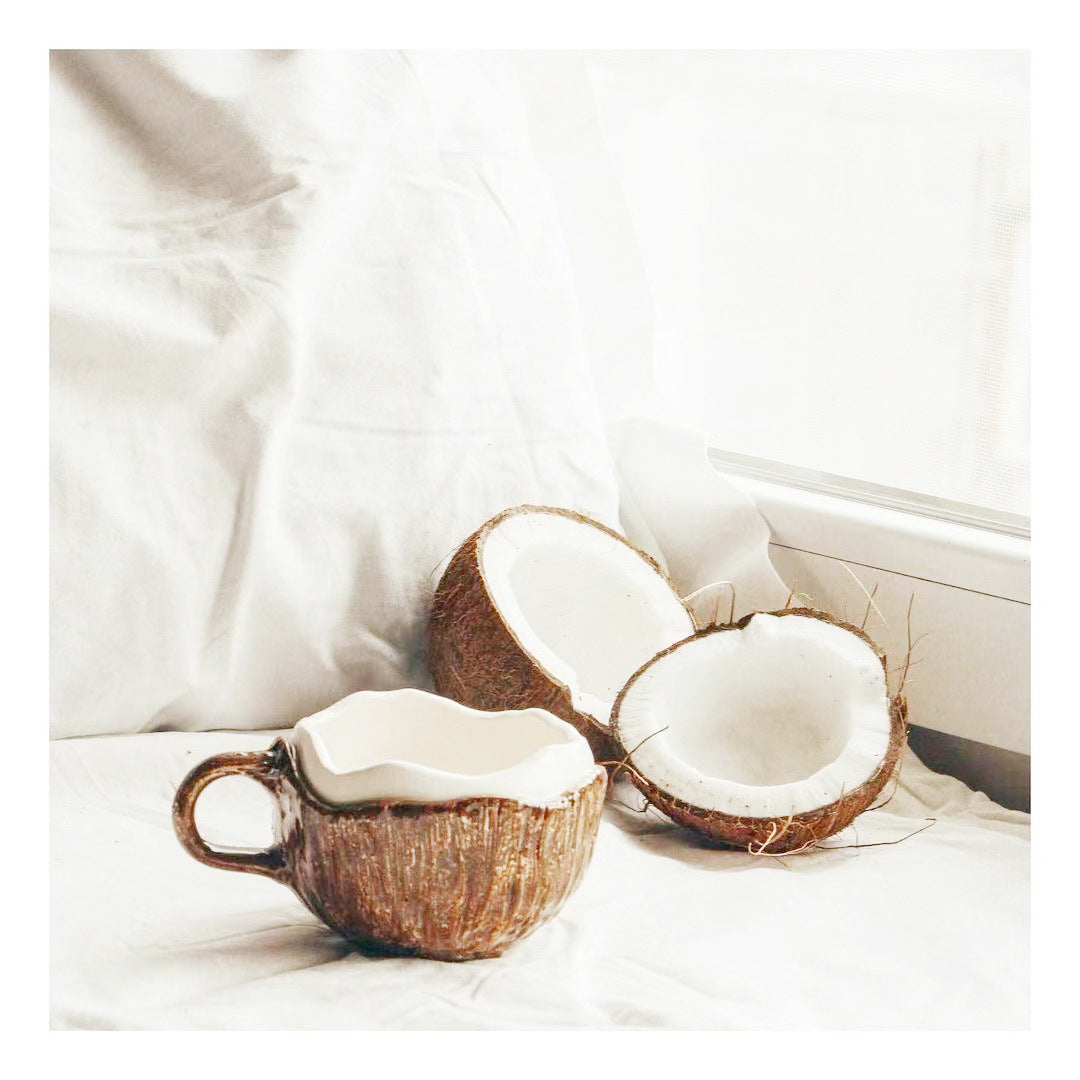 Ceramic Coffee Mug, High-quality Office Milk Mug, Creative Color-block