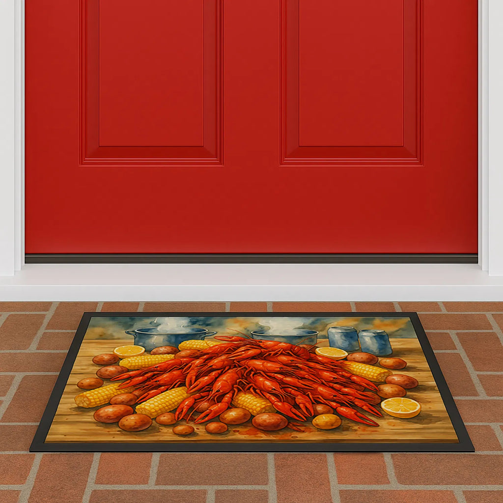 Crawfish Boil Doormat Front Door Mat Indoor Outdoor Rugs For Entryway