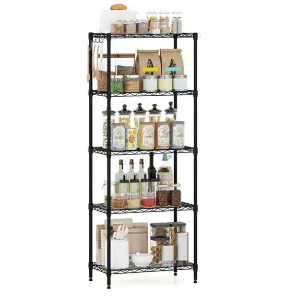 5-Tier Heavy-duty Metal Wire Shelving, 750 LBS Total Load