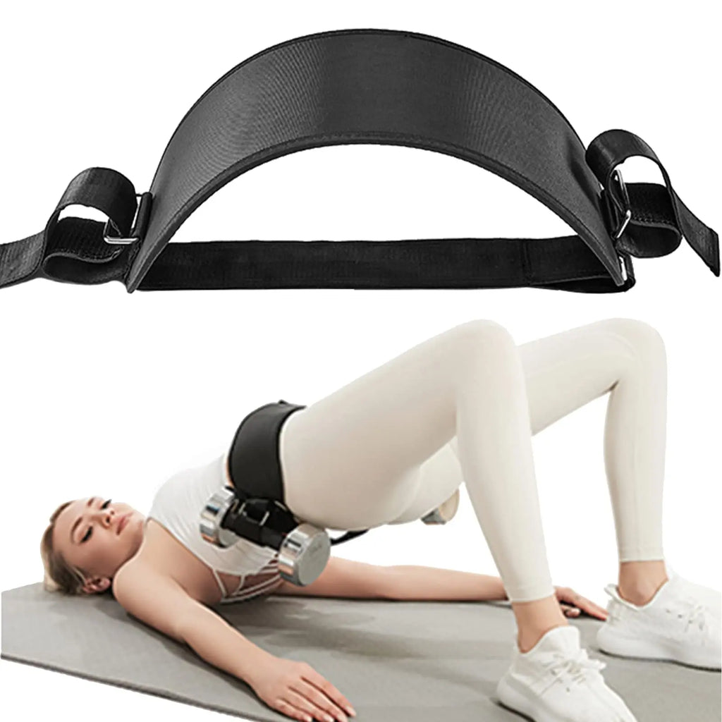 Dumbbell Potbelt Waist Strap - Black