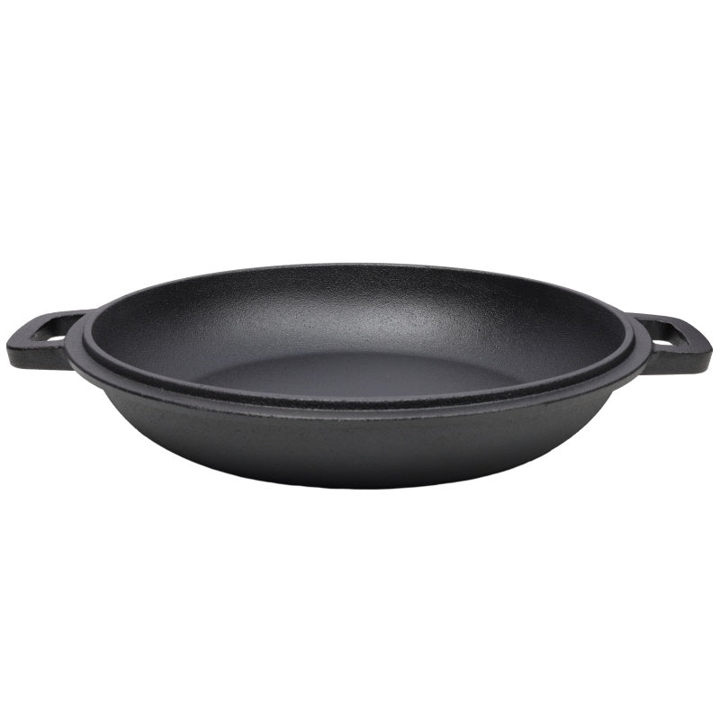 One In One Pre Seasoned Cast Iron Dutch Oven With Dual Handles, Outdoor