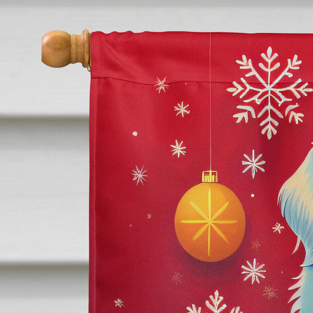 Great Pyrenees Holiday Christmas House Flag Large Porch Sleeve Pole