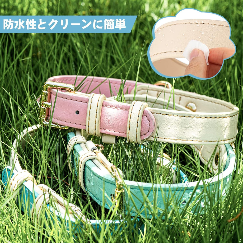 Dog Collar, Leather Dog Collar, For Small, Medium, And Large Dogs