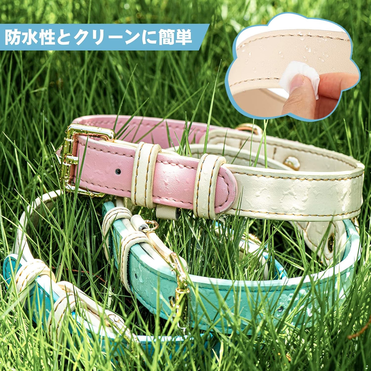 Dog Collar, Leather Dog Collar, For Small, Medium, And Large Dogs