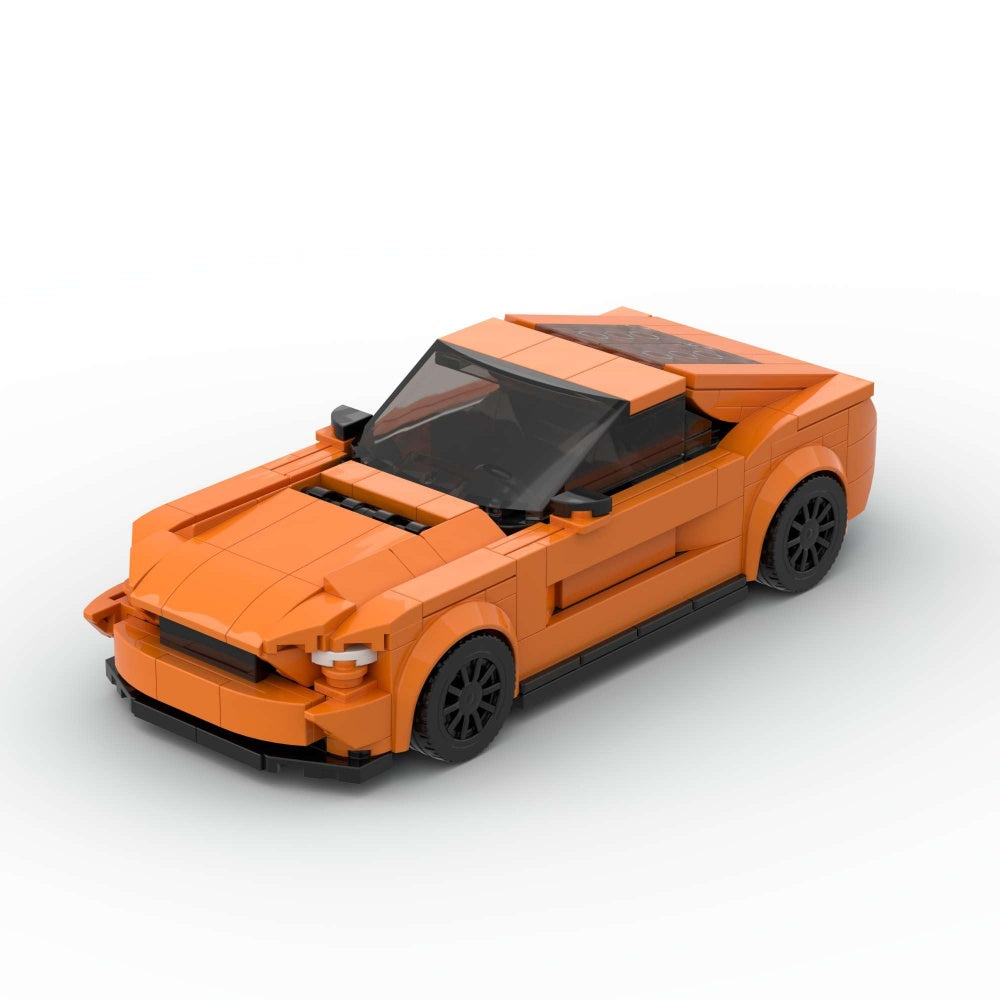 348PCS Sports Race Car MOC Building Blocks Mustang