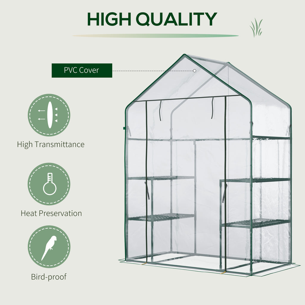 5' X 2.5' X 6.5' Mini Walk-in Greenhouse Kit, Portable Green House