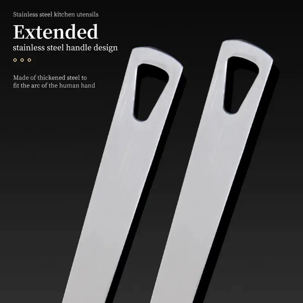 High Quality 5-piece Cooking Utensil Set - Stainless Steel Handle