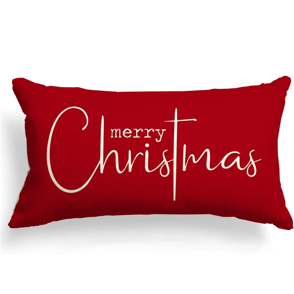 Christmas Pillow Covers Merry Christmas Throw Pillow Decorative