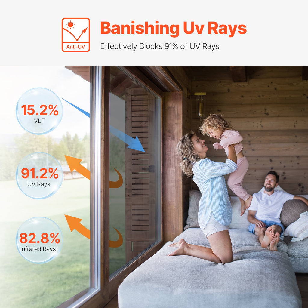 Window Privacy Film, One Way Window Tint, Daytime Mirror Reflective