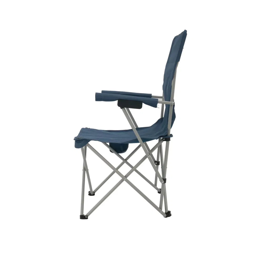 Hard-Arm Folding Camp Chair, 250 lb Rated