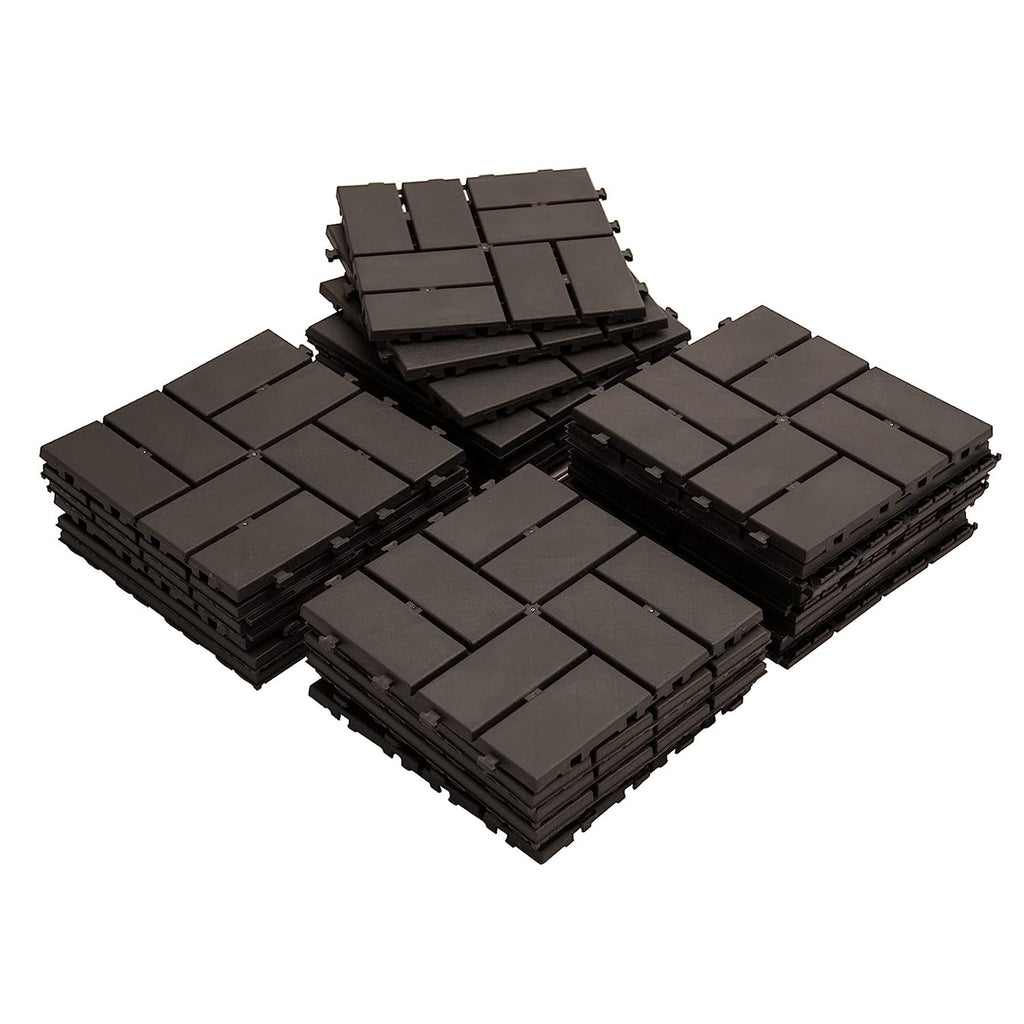 Patio Interlocking Deck Tiles, 12 X12 Square Composite Decking Tiles