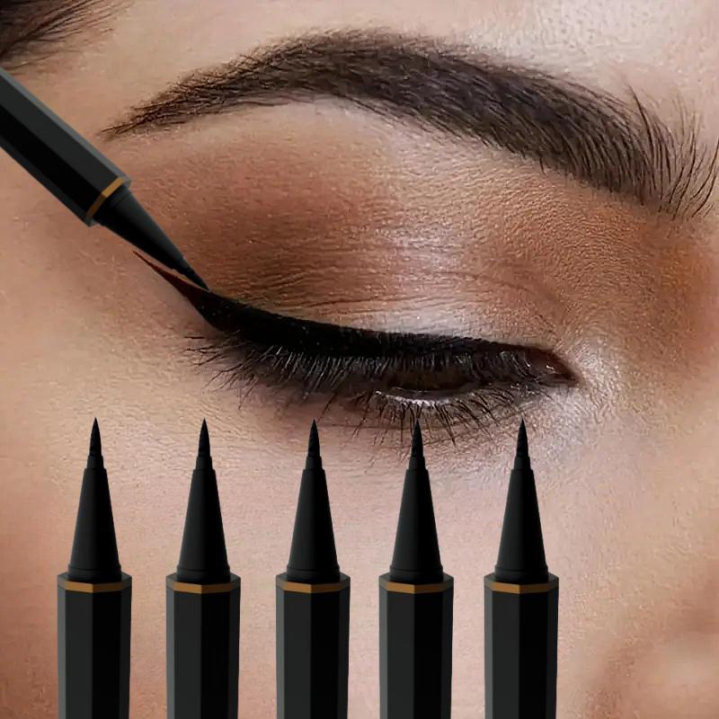Precision Tip Waterproof Eyeliner - Long-lasting, Quick-drying