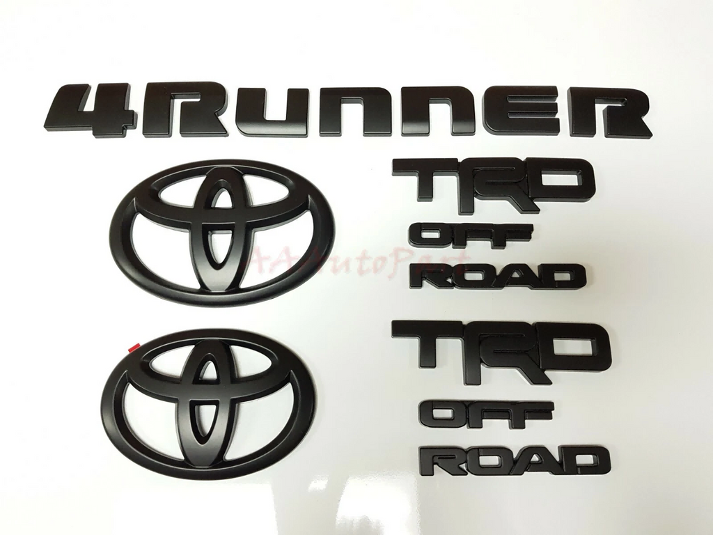 Genuine OEM Decal Nameplate Black/blackout Emblem Overlay Kit/set