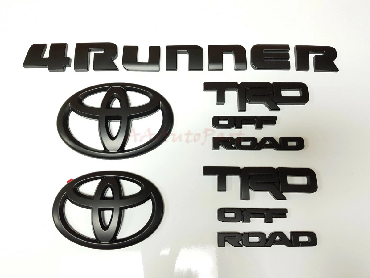 Genuine OEM Decal Nameplate Black/blackout Emblem Overlay Kit/set