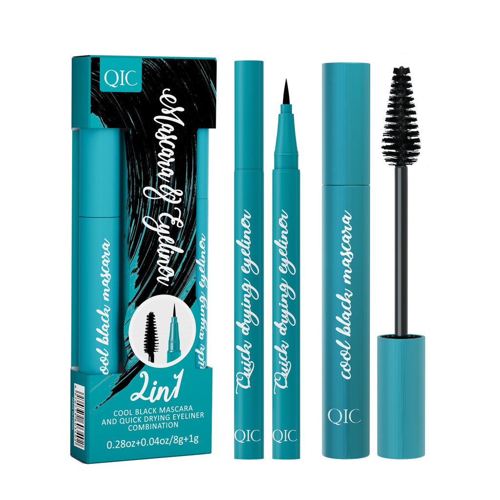 QIC Green Box 2in1 Eyeliner + Mascara Set-green