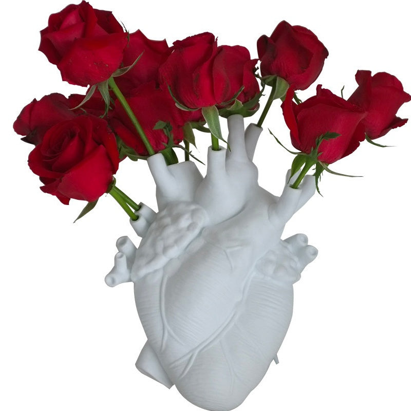 Shape Flower Vase Nordic Style Flower Pot Art Vases Sculpture Desktop