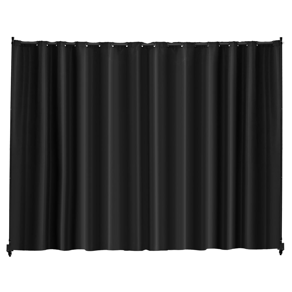 Room Divider, 96×120inch Portable Panel Room Divider With Wheels