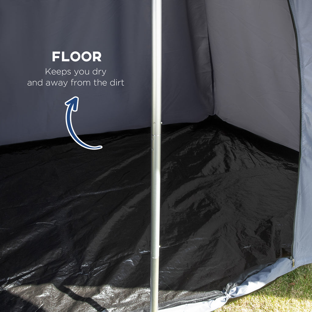 15.4x15.4x8.5 Teepee Tent, Waterproof Camping Tent With Porch Area