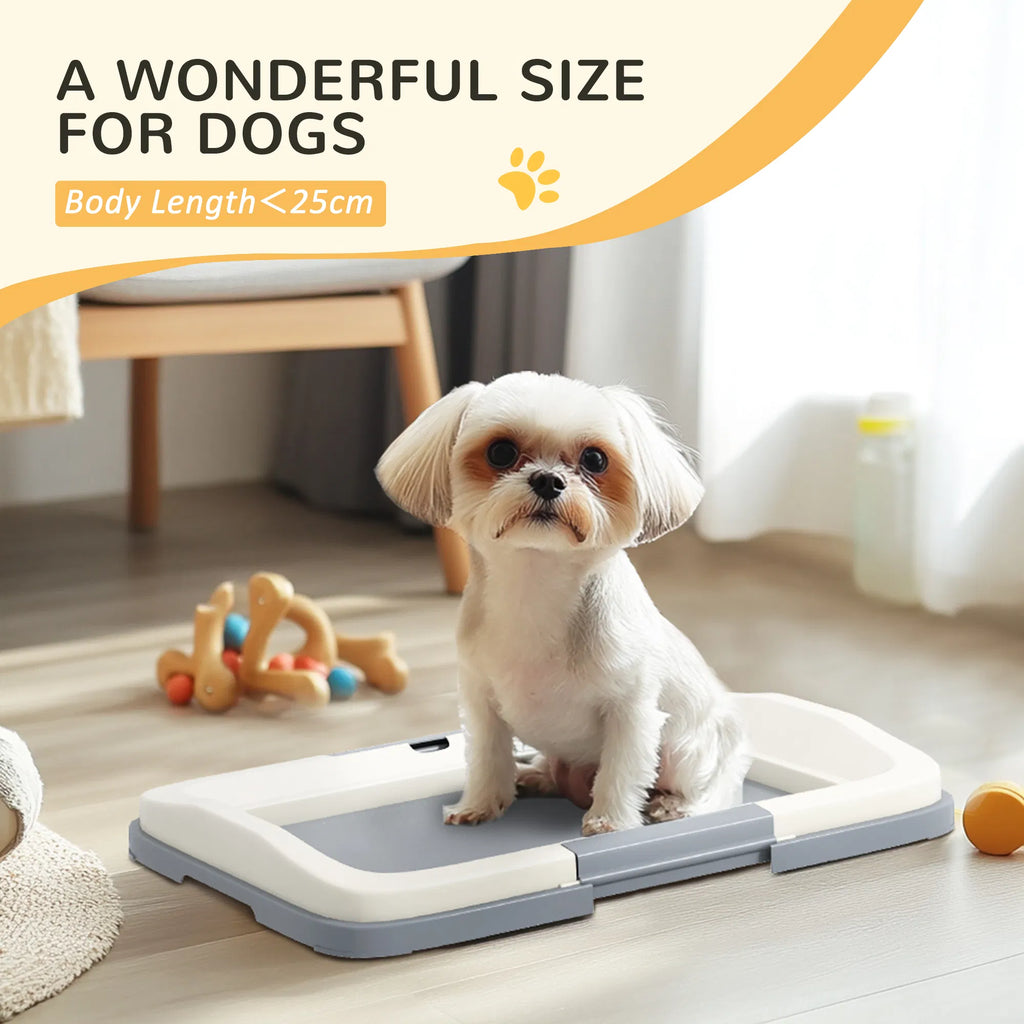 18" X 13" Pee Pad Holder, Dog Potty Tray For Indoor Outdoor, Easy
