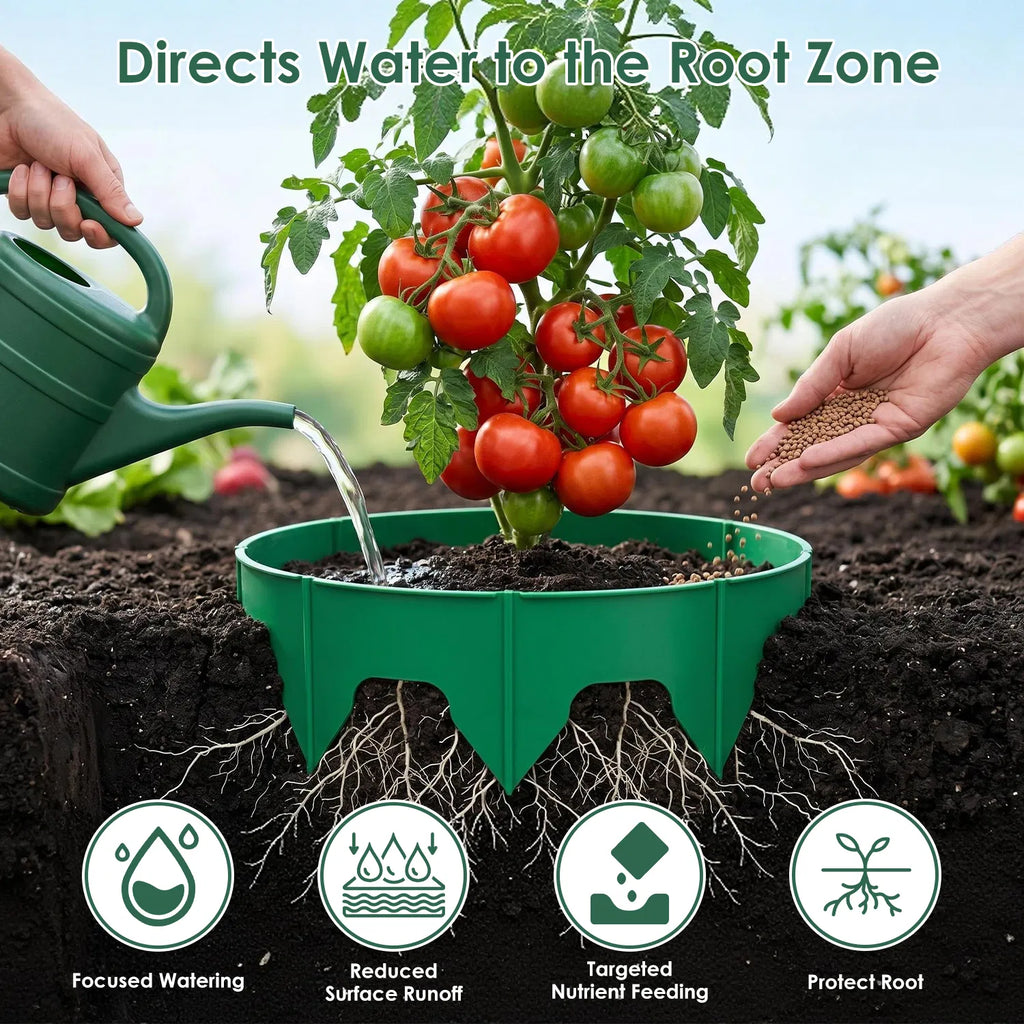 6Pcs/12Pcs 10in Planting Grow Rings Adjustable For Outdoor Plants