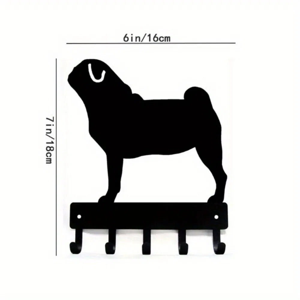 Chic Black Metal Wall Hook Home Decor Holiday Gift Wall Sculpture