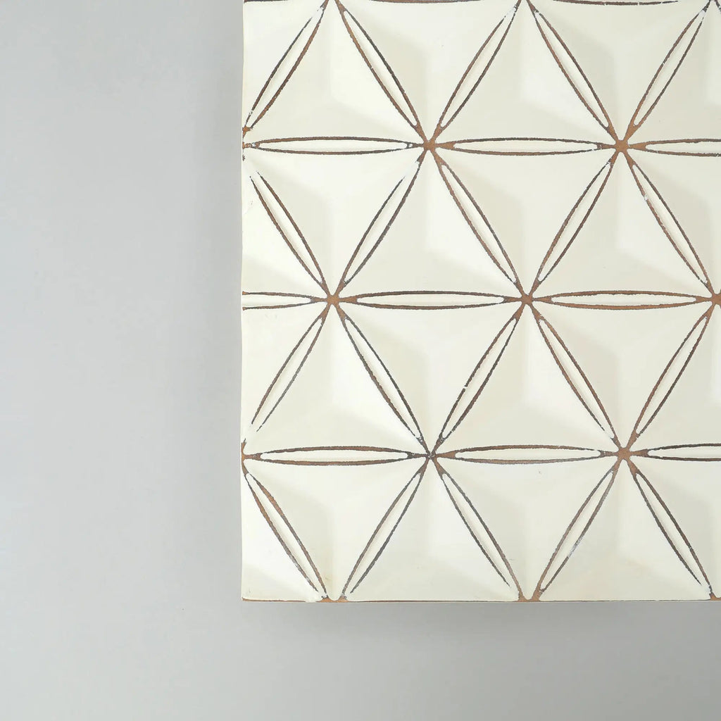 Black Square Shape Handcrafted MDF Wall Decor -16 X16 Elegant Home