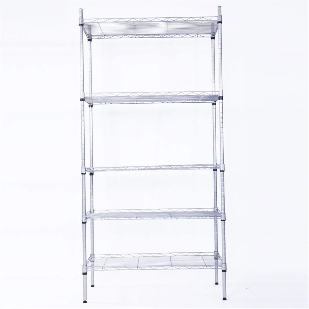 5-Shelf Adjustable; Heavy Duty Storage Shelving Unit ; Steel Organizer
