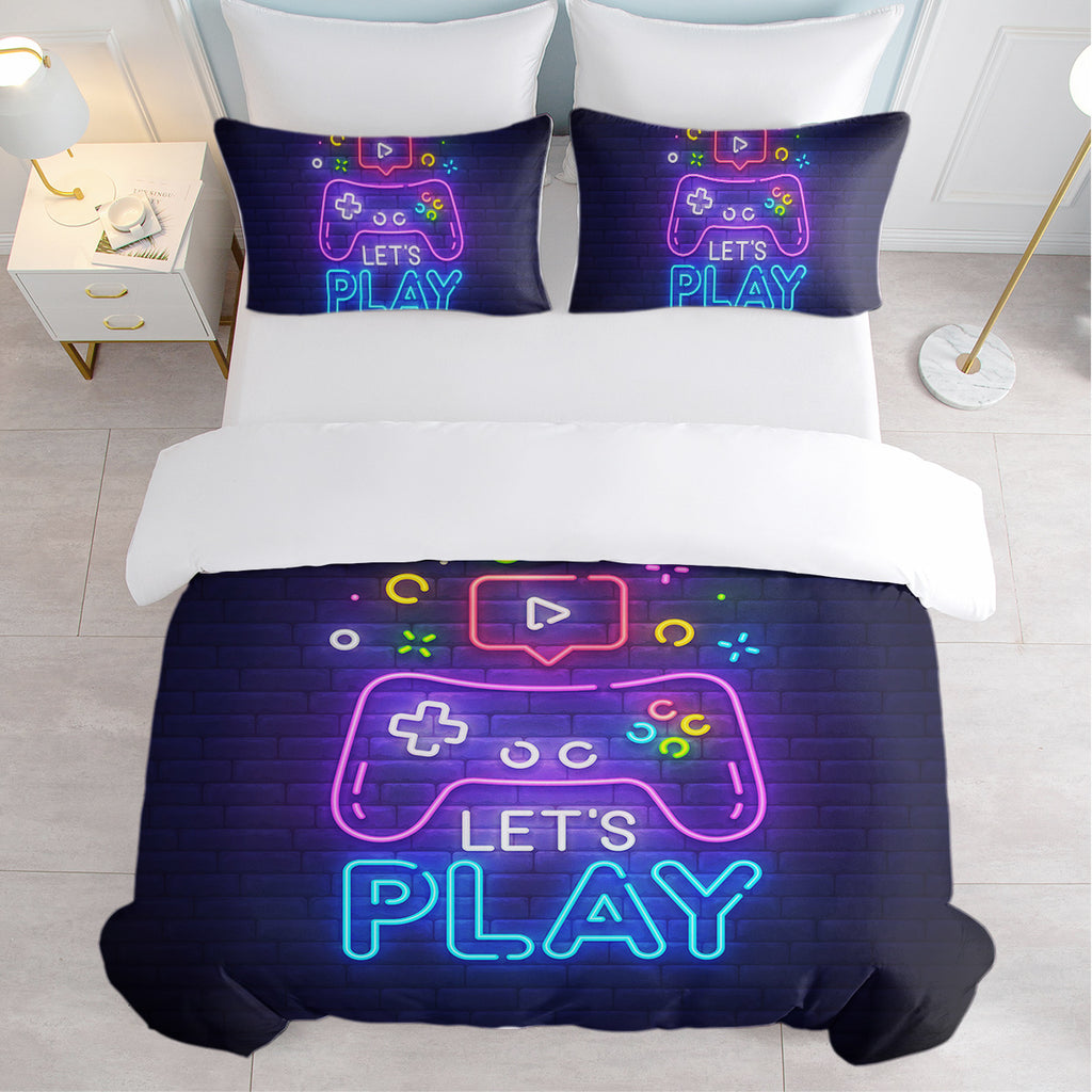 Gaming Duvet Cover Set Twin Full Queen King Size Video Game Controller