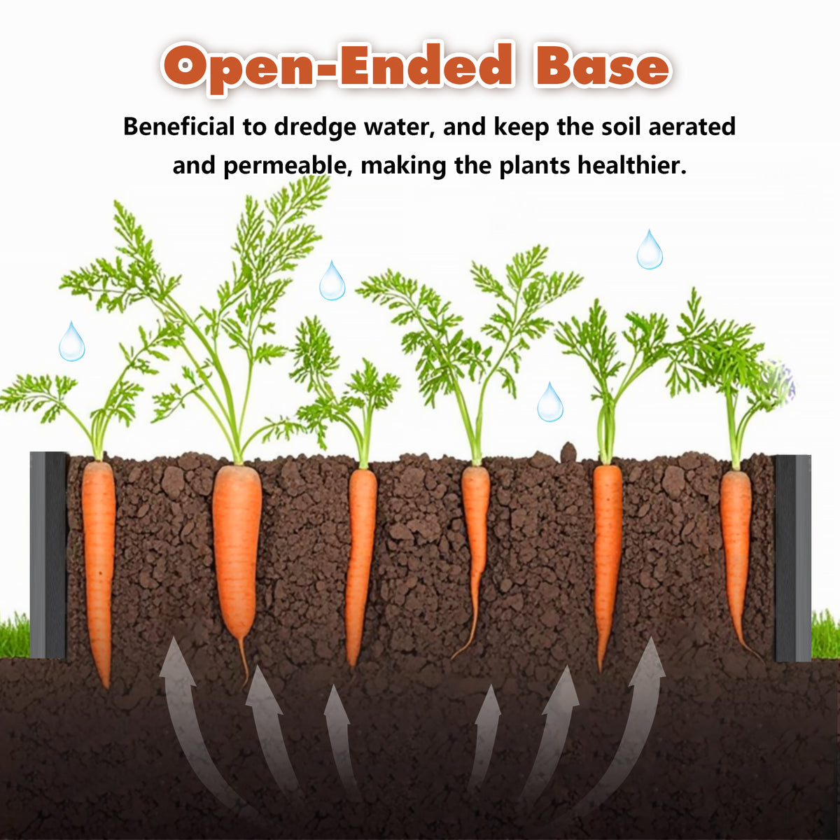 4x3x1ft Metal Raised Garden Bed,deep Root Outdoor Galvanized Planter