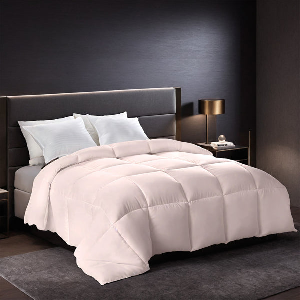 2-Pack Pink Oversized Duvet Inserts. Crafted From Comfortable