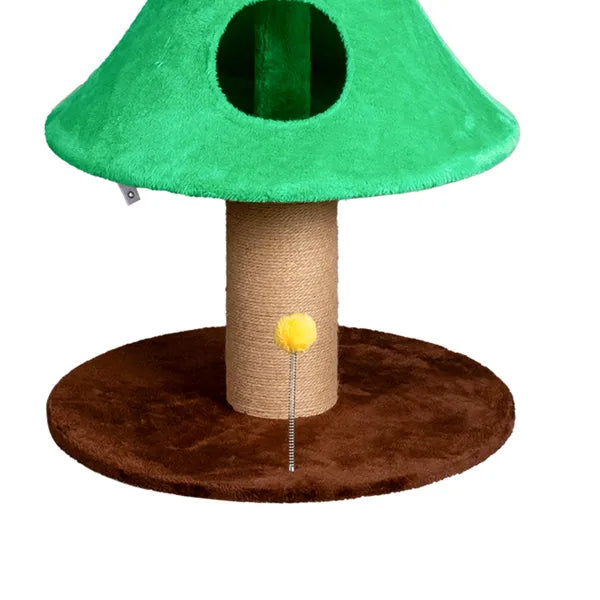 59in Large Tall Christmas Tree Cat Tower With 2 Cat Condos & Scratching