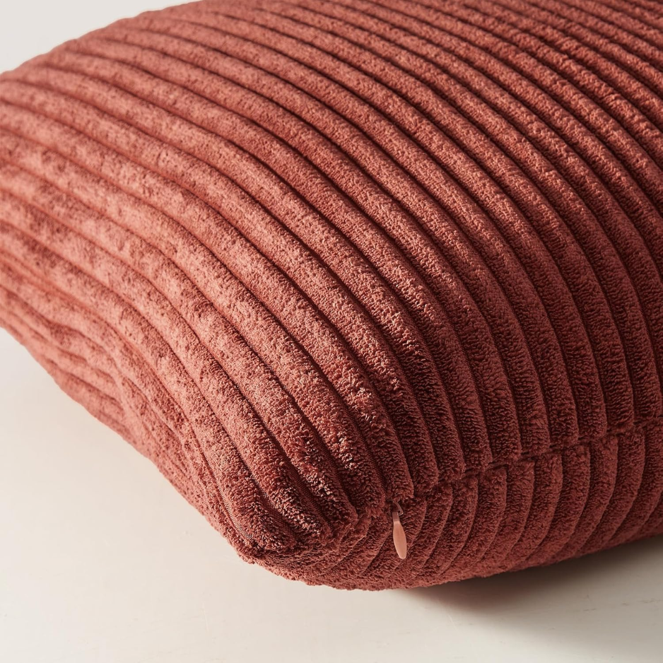 Fall Burnt Orange Decorative Throw Pillows Covers 18x18 Inch Set Of 4