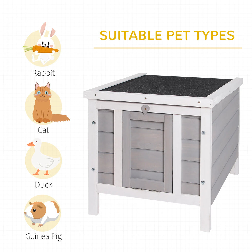 Wooden Rabbit Hutch Bunny Cage Outdoor Cat House Guinea Pig Cage Duck
