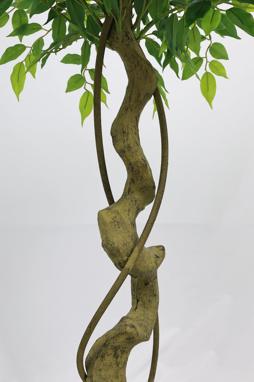 5.2FT Artificial Ficus Tree, Lifelike Faux Banyan Tree With Pot