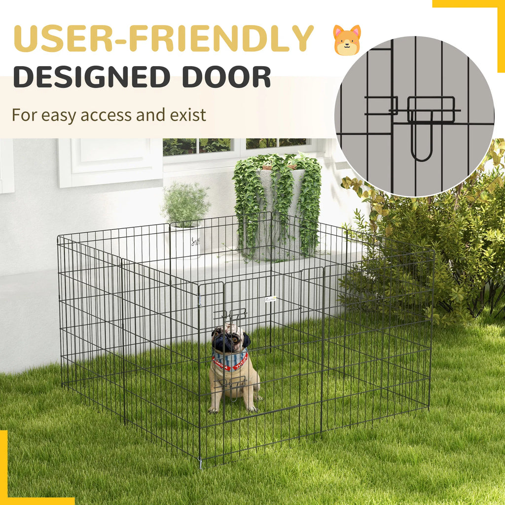 30inch Foldable Metal Exercise Pet Playpen Yard Dog Puppy Kennel Cage 8