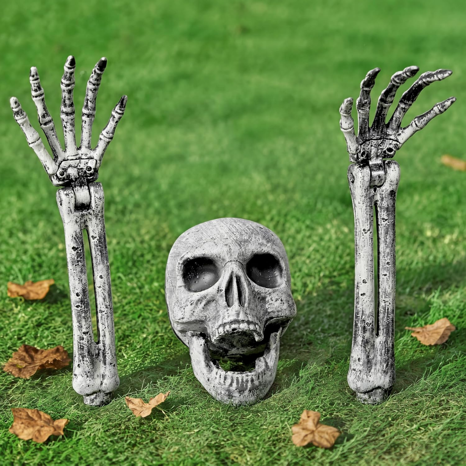 Halloween Skeleton Decorations Outdoor, Realistic Looking Skeleton Yard