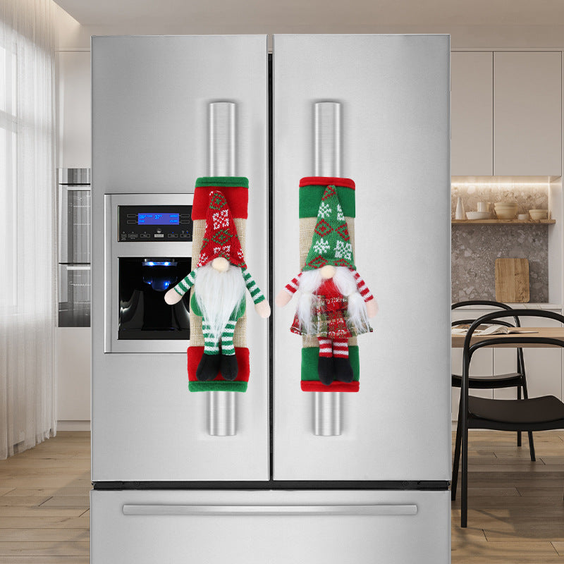 Christmas Refrigerator Door Handle Cover Handle Protector Home