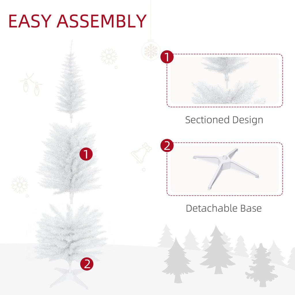 6 FT Christmas Tree Classic Tree Holiday Indoor Decoration, With Stable