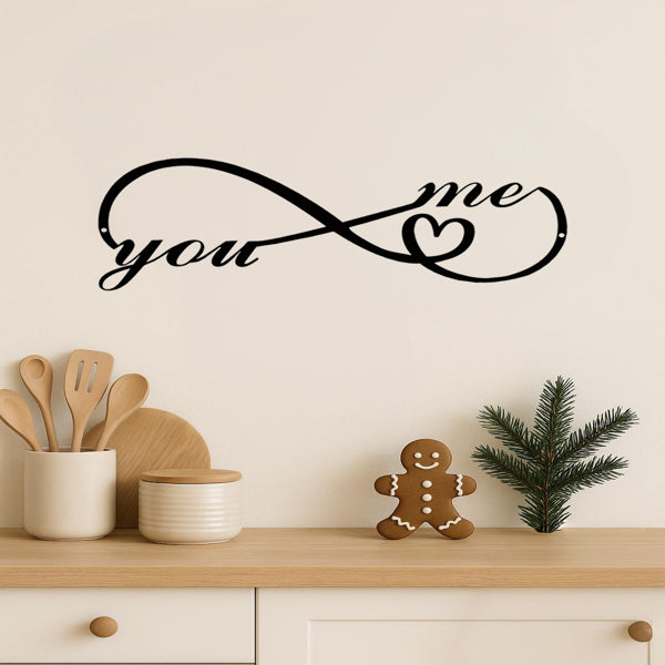 Custom Gothic Iron Wall Art Personalized Dark Romance Sign For Couples