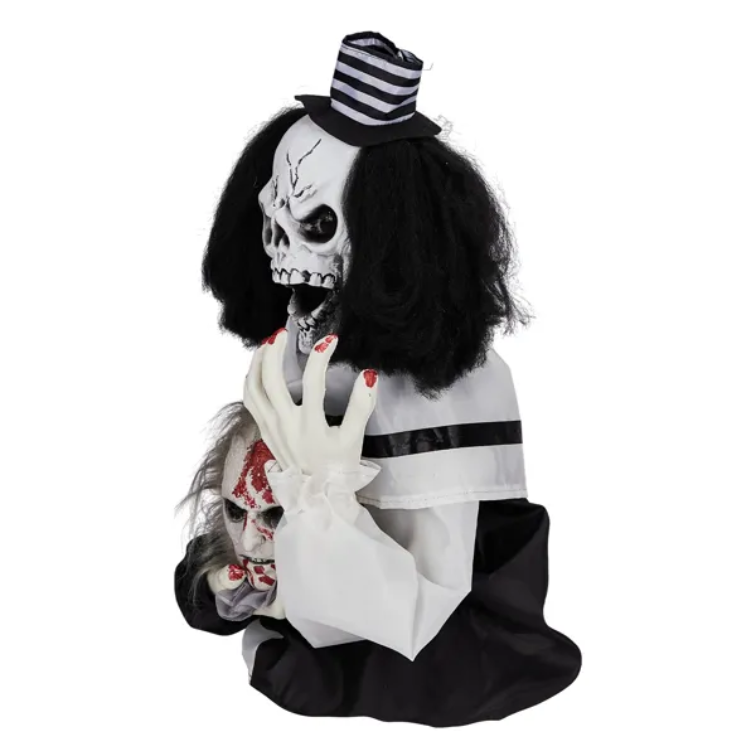 1.8ft Halloween Decoration Scary Clown, Sound-actived Party Decor