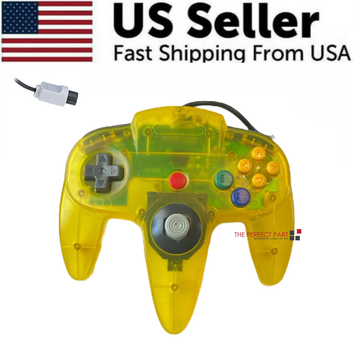 Wired Controller Joystick Compatible With Nintendo 64 N64 Video Game