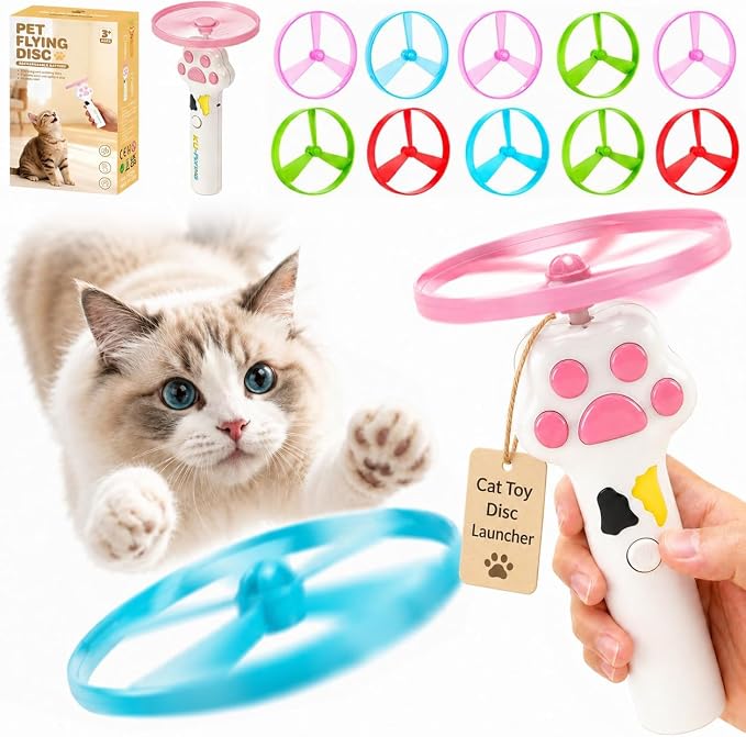 Interactive Cat Toy Launcher For Kittens, Automatic Toy Dispenser