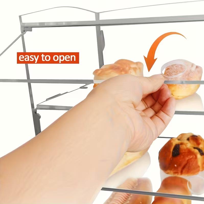 Two-layer Acrylic Baking Display Case, Square Shape, Suitable