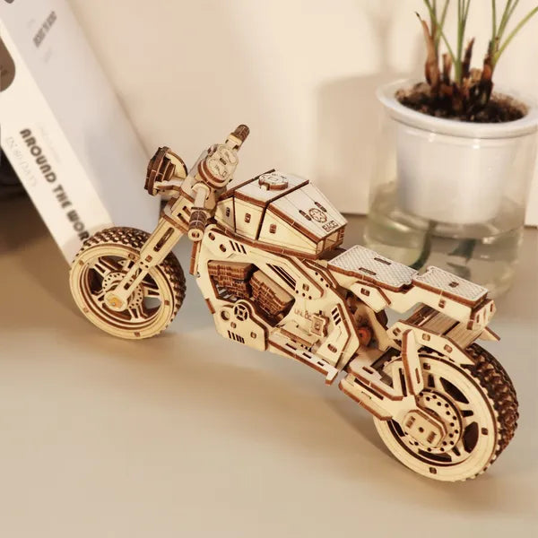 3D Wooden Puzzle Kit, Motorcycle