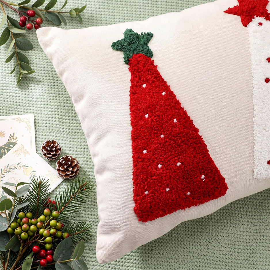Christmas Pillow Covers 12x20 Christmas Tree Lumbar Pillow Case