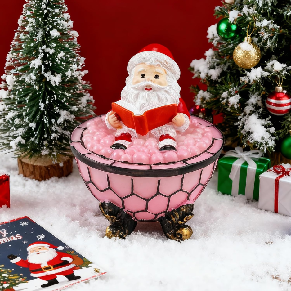 Christmas Santa Claus Bubble Bath Lamp, Bathroom Decor For Halloween