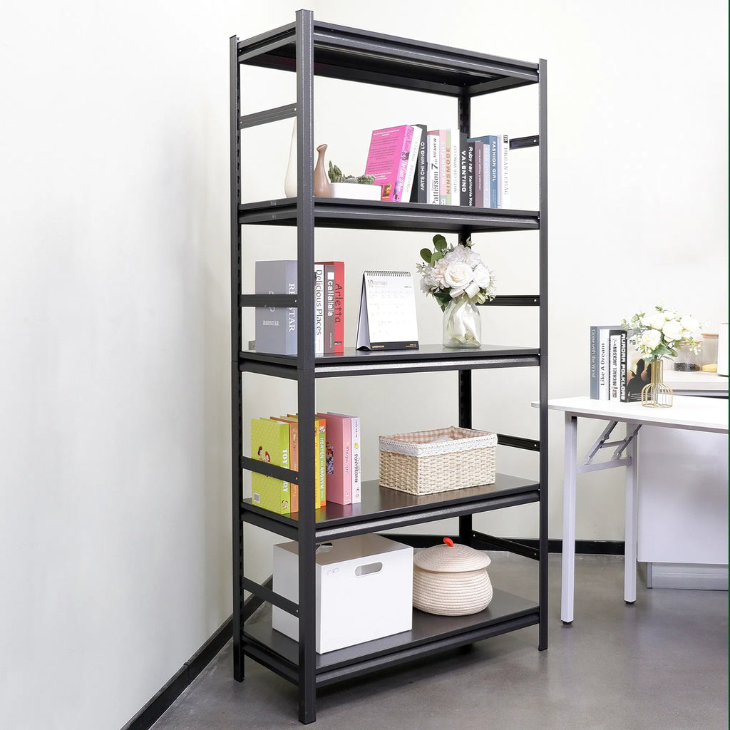 H72 * W35.4 * D15.7 Storage Shelves 5 Tier Heavy Duty Metal Shelving