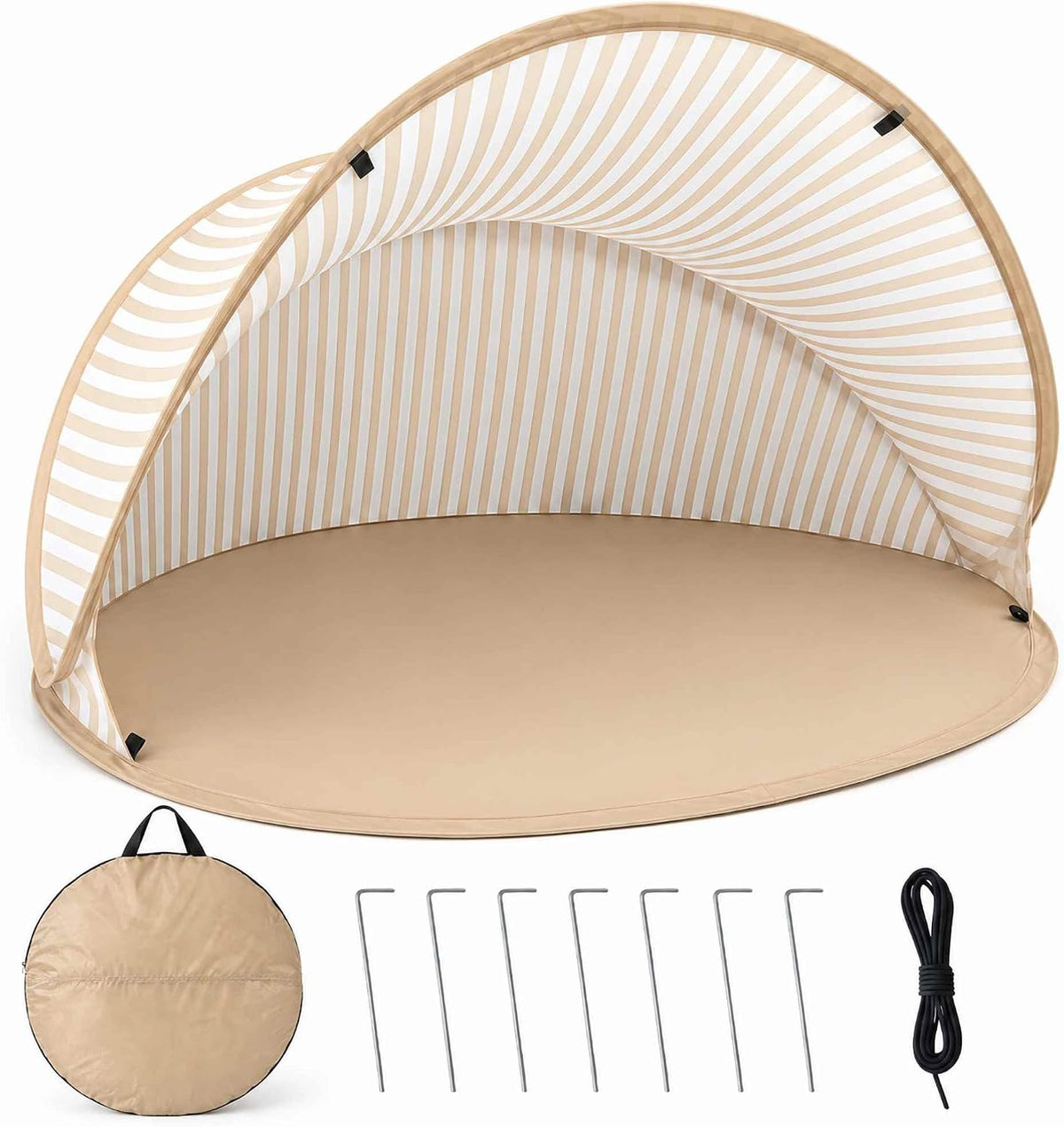 Pop-up Beach Sunshade Tent, Small Foldable Half-beach Tent, Easy To Set