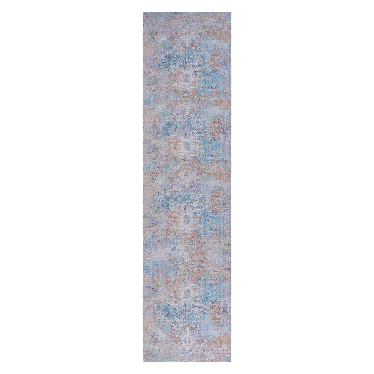 Maval Yellow Washable Rug 2'6'' X 10' Runner Rug Yellow, 2'6'' X 10'