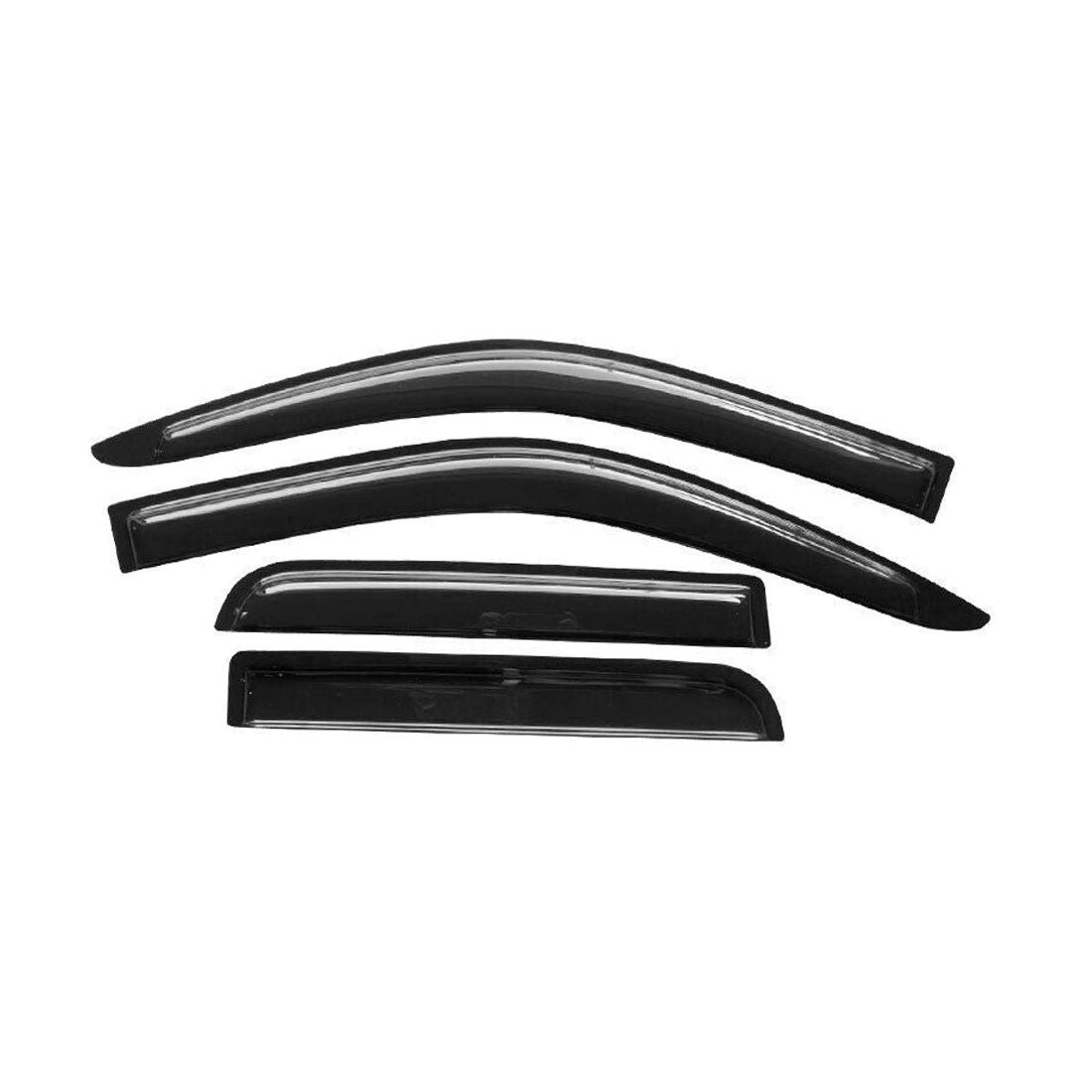 Fits 04-12 GMC Canyon Crew Cab Window Visors Rain Sun Guard Vent 4Pc Set